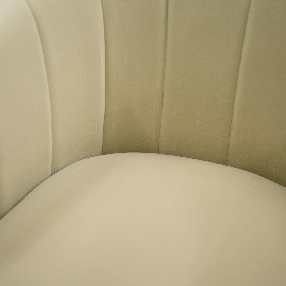 Modrest Danube Modern Beige Fabric Dining Chair