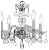 Crystorama Traditional Crystal 4-Light Mini Chandelier