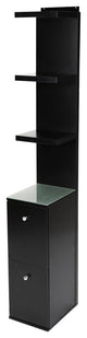 SlayStation Natalie Column with Drawers, Black