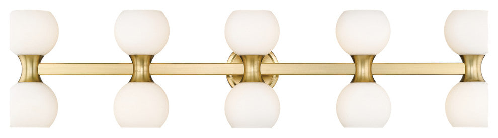 Z-LITE 10-Light Vanity, Modern Gold