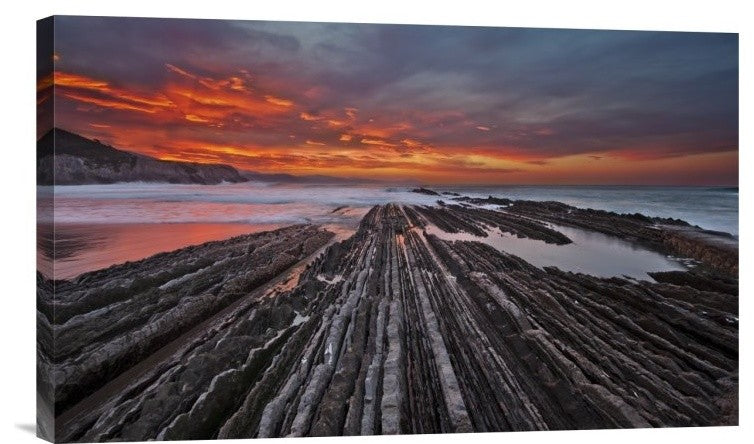 "Highway To Hell" Stretched Canvas Giclee by Mikel Lastra, 22"x13"