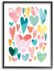 You are So Love Phrase with Colorful Distressed Hearts24x30