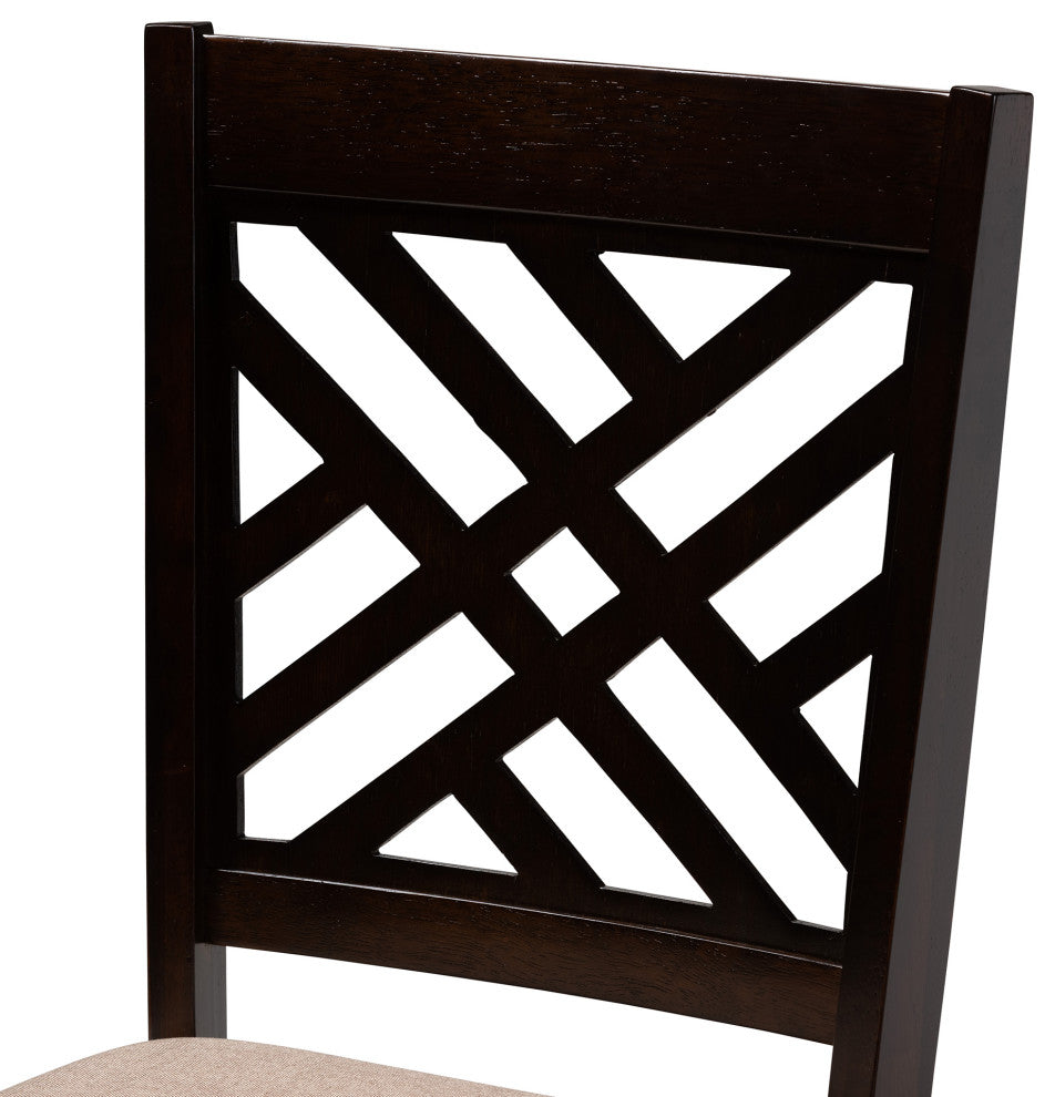 Vanja Beige Fabric 5-Piece Dining Set