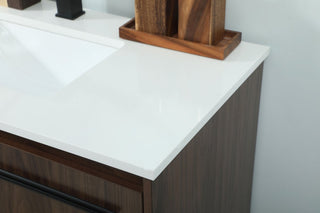 Sue 36" Single Bathroom Vanity, Walnut