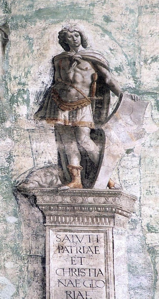 Domenico Ghirlandaio David, 15"x30" Wall Decal Print
