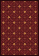 Any Day Matinee Rug, Fort Wood, Burgundy, 7'8"x10'9"