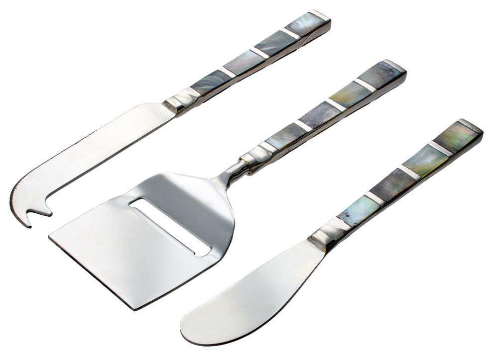 Abalon Serving Utensils, Cheese Knives