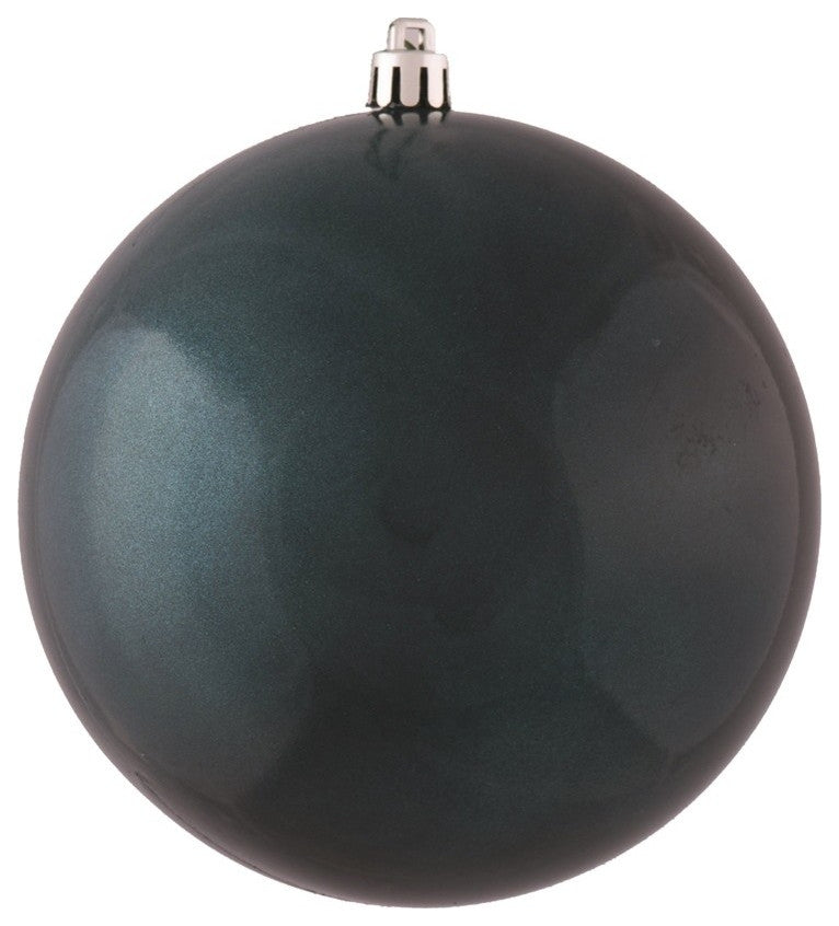 Vickerman 4" Sea Blue Candy Ball Ornament, 6 per Bag