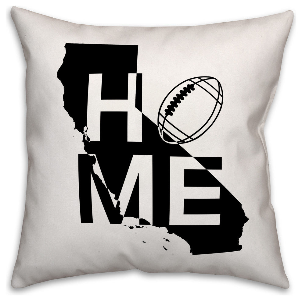 Oakland Home Football Outdoor Throw Pillow