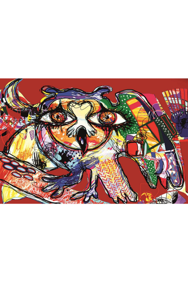 Multicolored Modern Abstract Artwork | Andrew Martin The Bird, Xtra Large