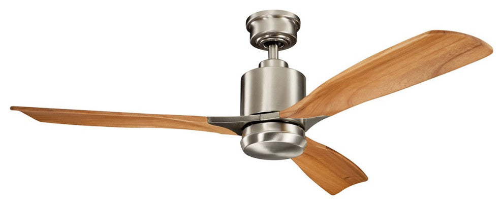 Kichler Ridley II 52 inch LED Ceiling Fan, Brushed Stainless Steel