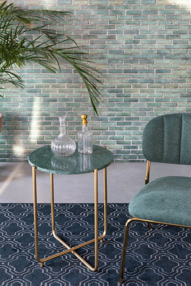 Green Marble Side Table | DF Timpa