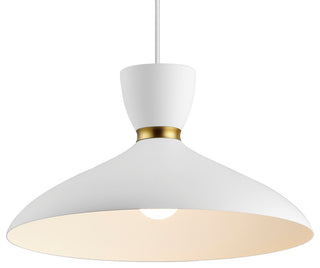 Maxim 11304 Carillon 16"W Pendant - White / Satin Brass