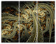 "Metallic Fabric Pattern" Digital Canvas Print, 3 Panels, 36"x28"