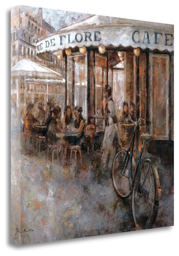 "Cafe De Flore Paris" By Noemi Martin, Giclee Print on Gallery Wrap Canvas