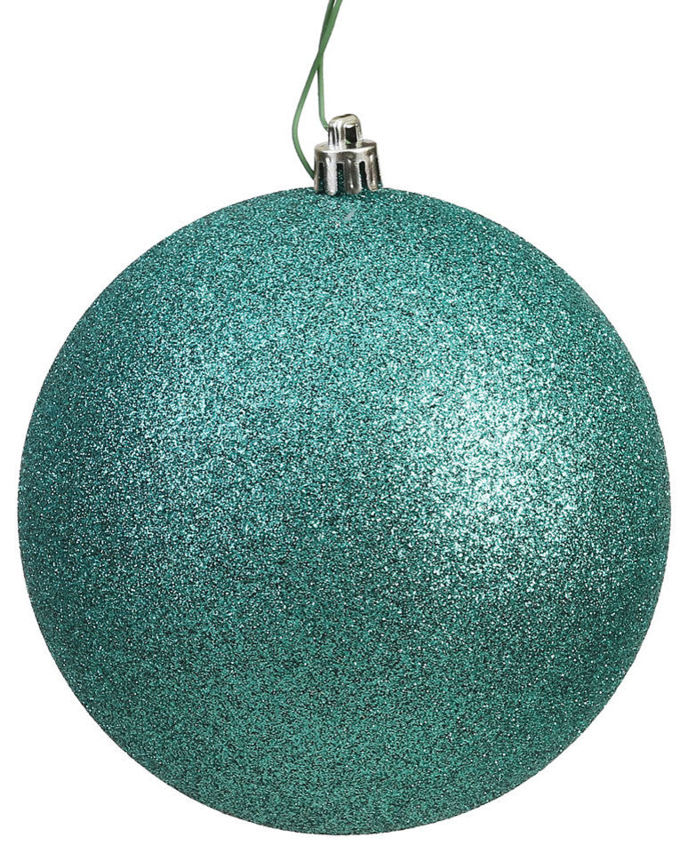 Vickerman N593044DG 12" Seafoam Glitter Ball Ornament