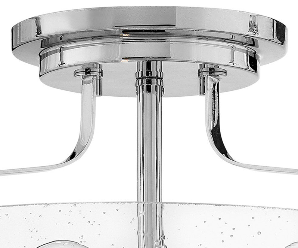 Hinkley Harper 14.5" Semi-Flush Ceiling Light, Chrome