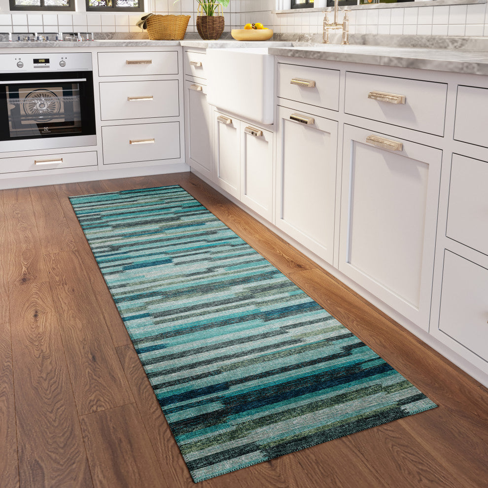Indoor/Outdoor Sedona SN8 Poolside Machine Washable 2'3" x 10' Runner Rug