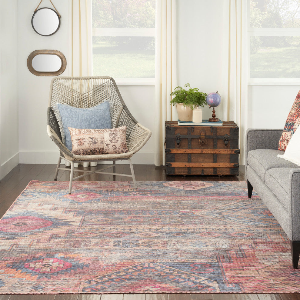 Nicole Curtis Nc Series 1 8' x 10' Multicolor Machine Washable Area Rugs