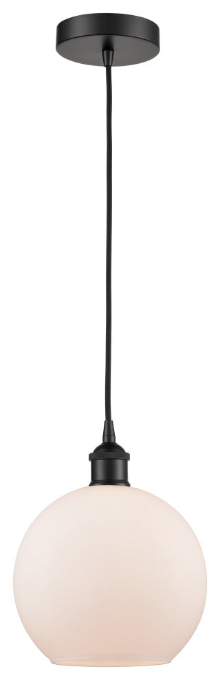 Innovations 616-1P-BK-G121-8-LED 1-Light Mini Pendant, Matte Black