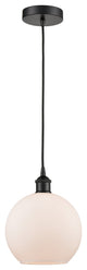 Innovations 616-1P-BK-G121-8-LED 1-Light Mini Pendant, Matte Black
