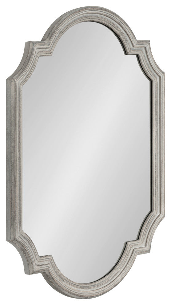 Fairbourne Framed Wall Mirror, Gray, 24"x36"