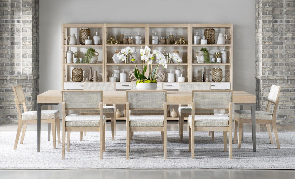 Biscayne Complete Double Pedestal Counter Height Table