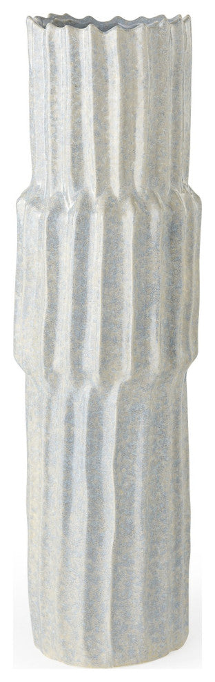 23" Jumbo Organic Textured Gray Vase