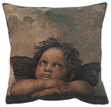 Angels by Raffael right Decorative Couch Pillow Cover