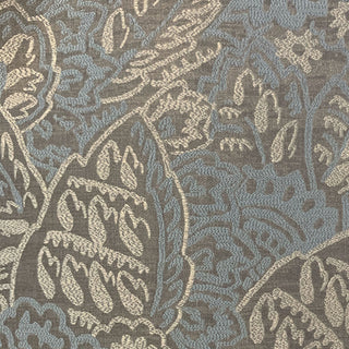 Plutus Blue Festive Jacquard Luxury Throw Pillow, 26"x26"