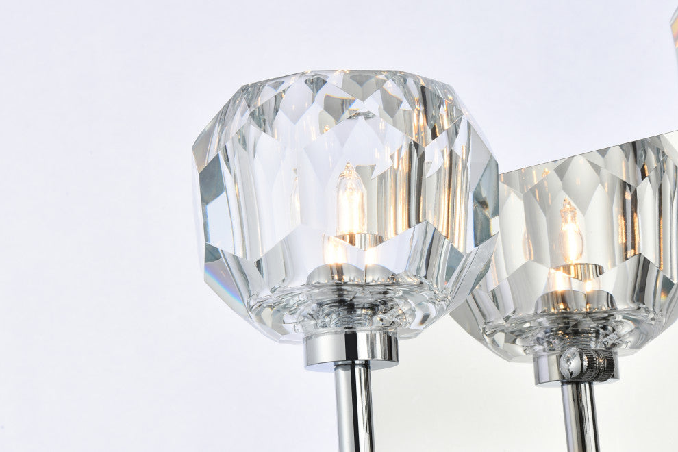 3 Light Wall Sconce, Chrome