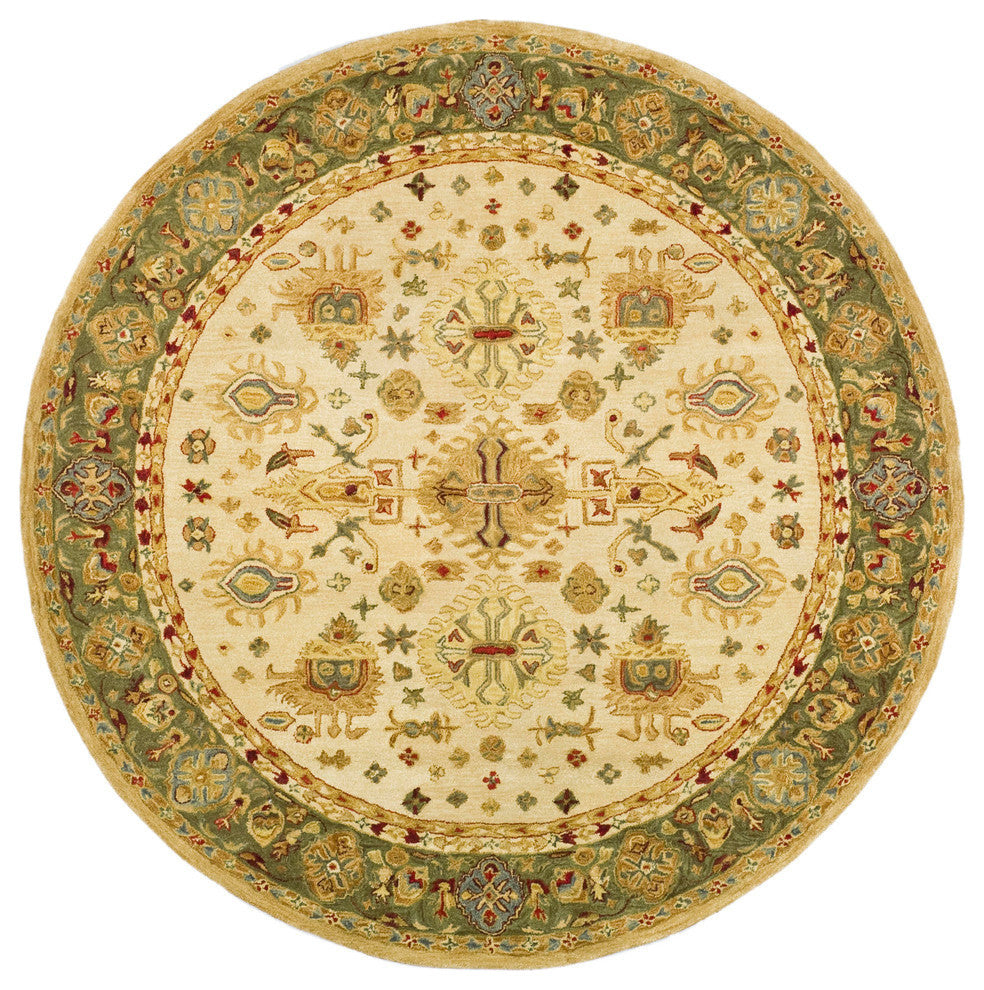 Safavieh Anatolia Collection AN547 Rug, Ivory, 8' Round