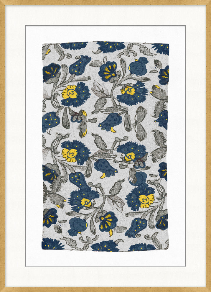 Indigo Textile Study 6, Giclee Reproduction Artwork