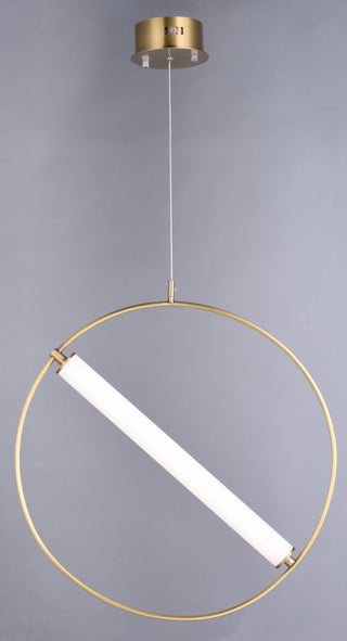 ET2 E23275-93 Flare 24"W LED Pendant - Black / Soft Gold