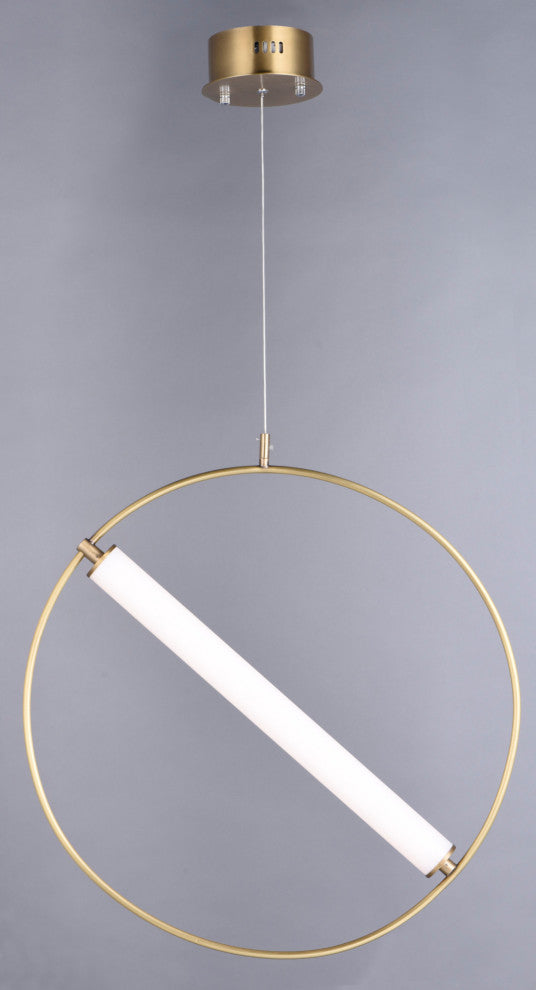 ET2 E23275-93 Flare 24"W LED Pendant - Black / Soft Gold