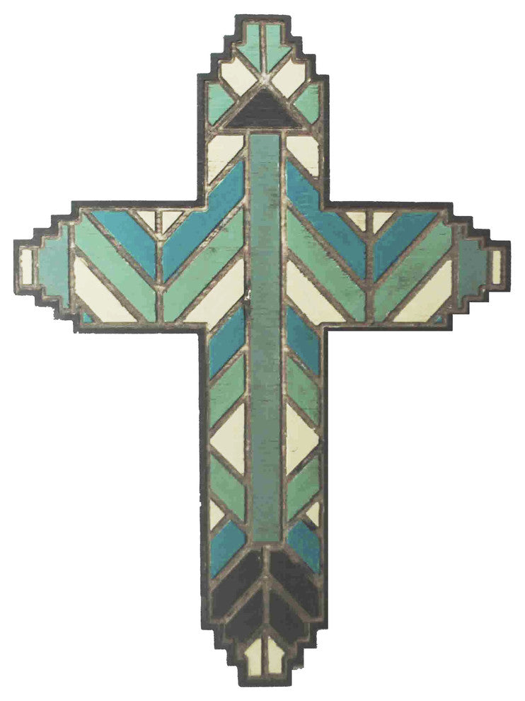 Wood Plank Motif Cross