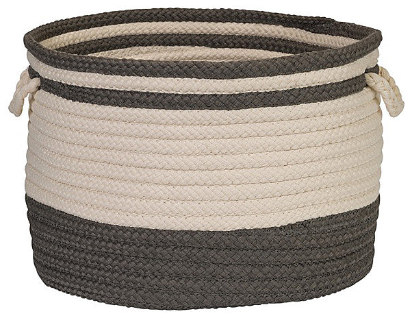 Colonial Mills Basket Bar Harbour Basket Gray Round