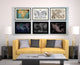 Mexico Vintage Vivid Sepia Map Canvas, 16"x21"