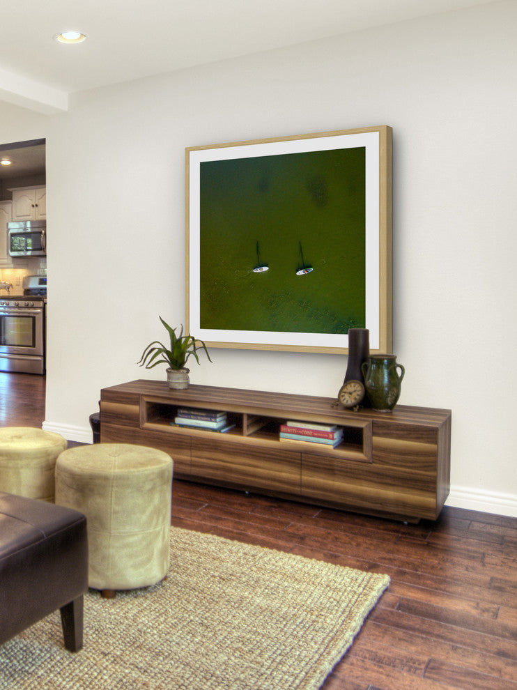 "Two Boats" Framed Print by Karolis Janulis