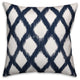 Navy Diamond Pattern 18x18 Spun Poly Pillow