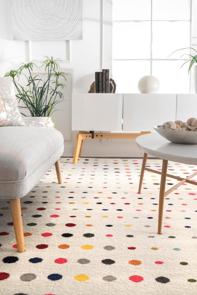Nuloom Polka Dots Area Rug, Multicolor 5'x8'