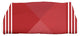 28 x 58-inch, Nautical Angles, Geometric Print Bath Towel, Red