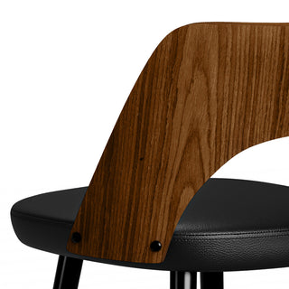 Micah Counter Height Stool, Set of 2, Black