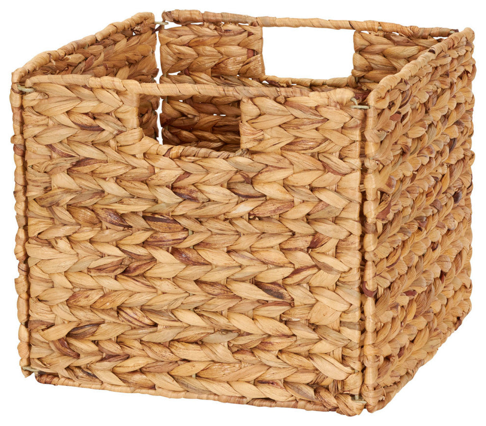 Foldable Wicker Storage Bin