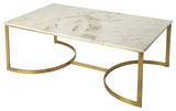Corsini Marble & Metal Coffee Table, 4446389