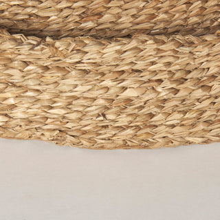 Ulana Set of 3 Round Nesting Seagrass Trays With Loop Handles