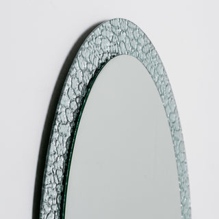 Jewel Oval Frameless Mirror 31.5"x23.6" Oval Wall Mirror