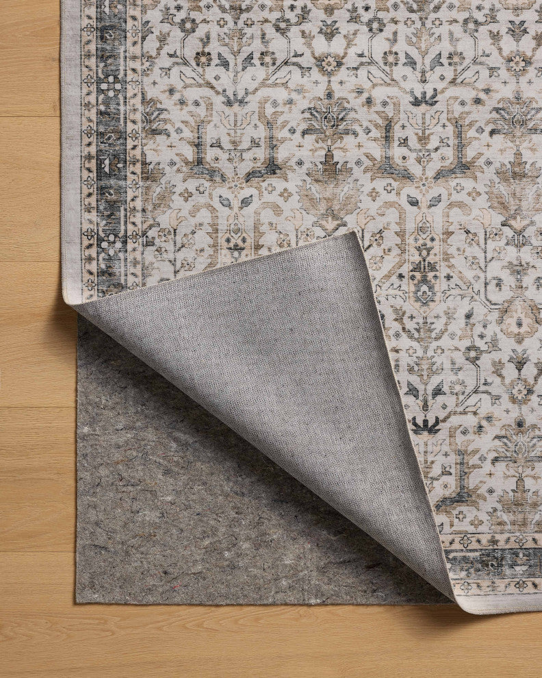 Loloi Washable Anniston Ivory/Stone Rug, 3'6"x5'6"