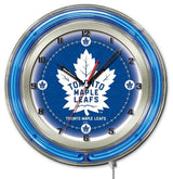 Toronto Maple Leafs 19" Neon Clock