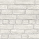 Realistic Brick Pattern Wallpaper, White, Bolt